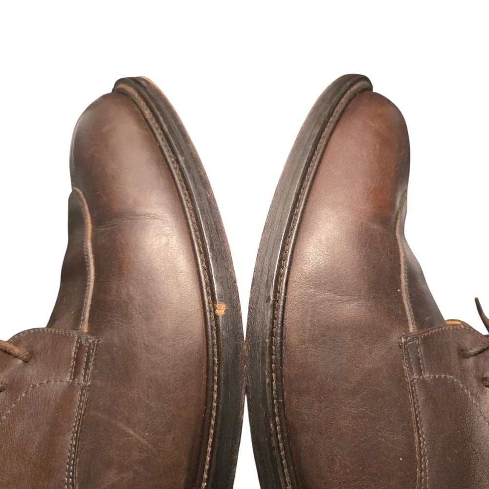 John Wood Shoemaker Mens Sz 13 Brown Norwegian Split Toe Dress Shoes COUSU